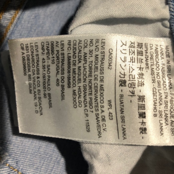 Ladies Levi’s High Rise Skinny Jeans w/pinstripe sz33 - Picture 4 of 6